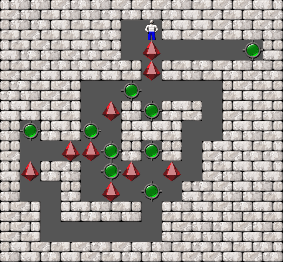 Сокобан More Bugs collections уровень 623
